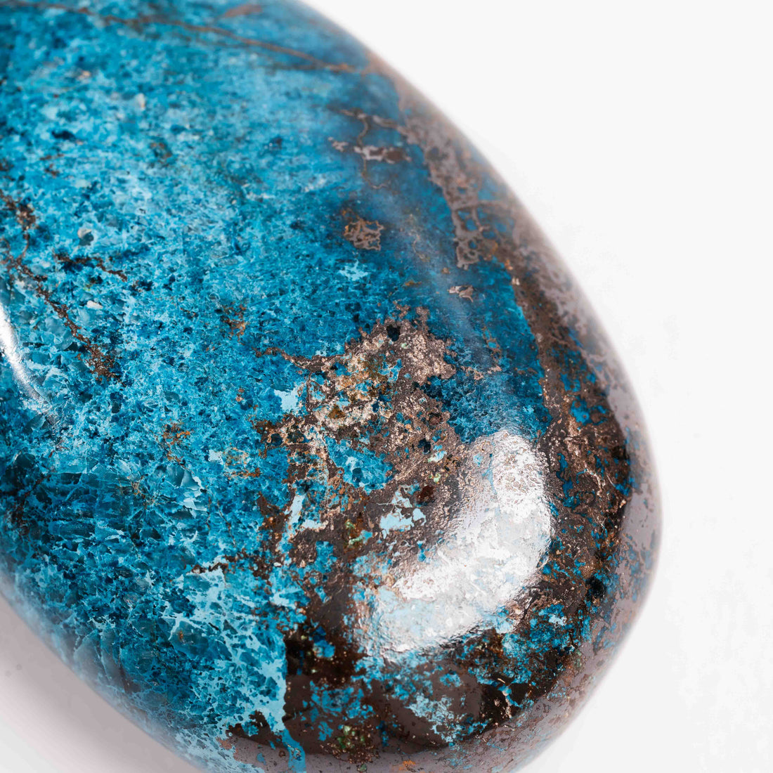 Shattuckite - Palm, Polished