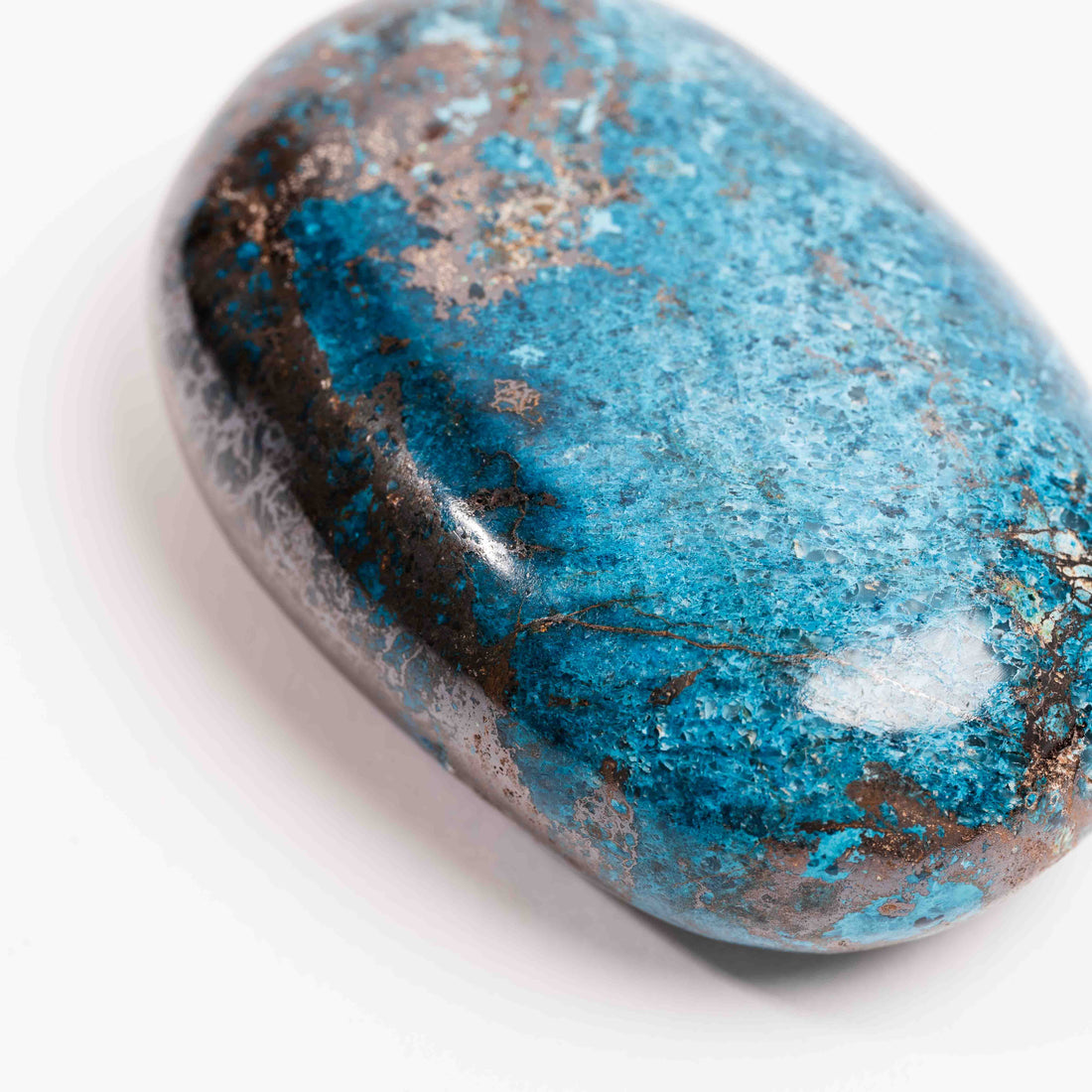 Shattuckite - Palm, Polished