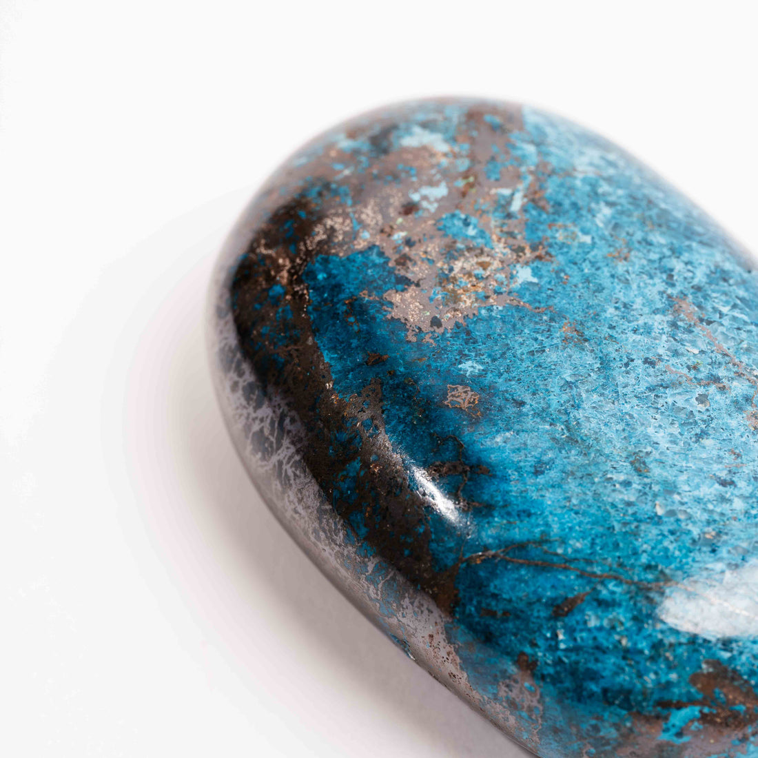 Shattuckite - Palm, Polished