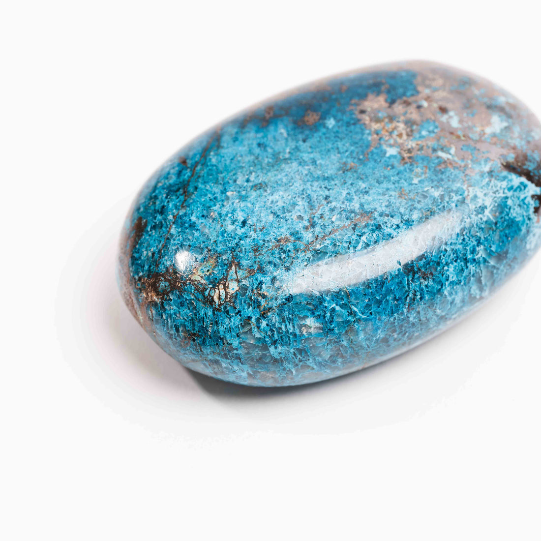 Shattuckite - Palm, Polished