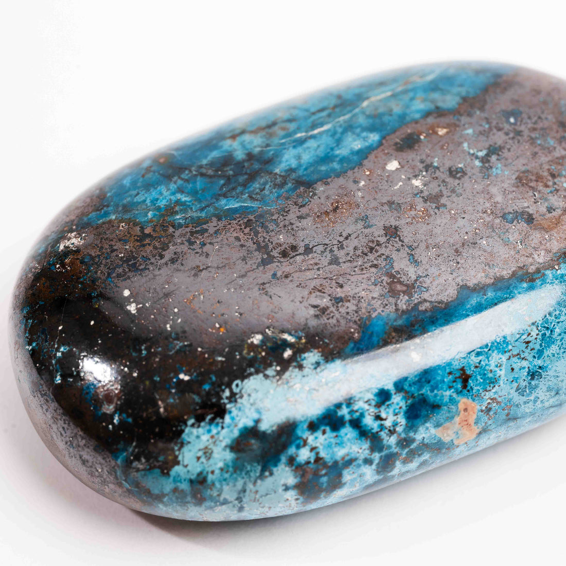 Shattuckite - Palm, Polished
