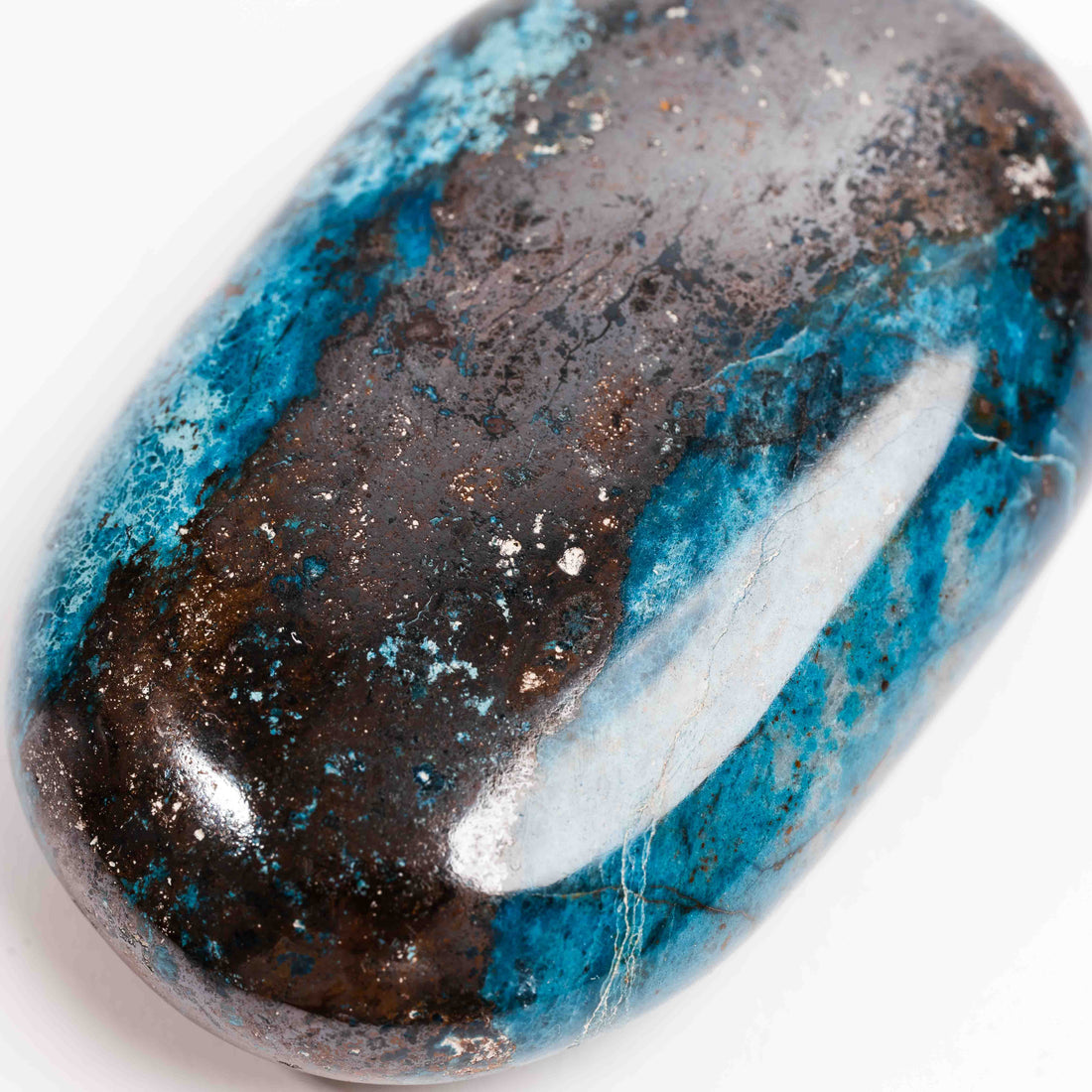 Shattuckite - Palm, Polished