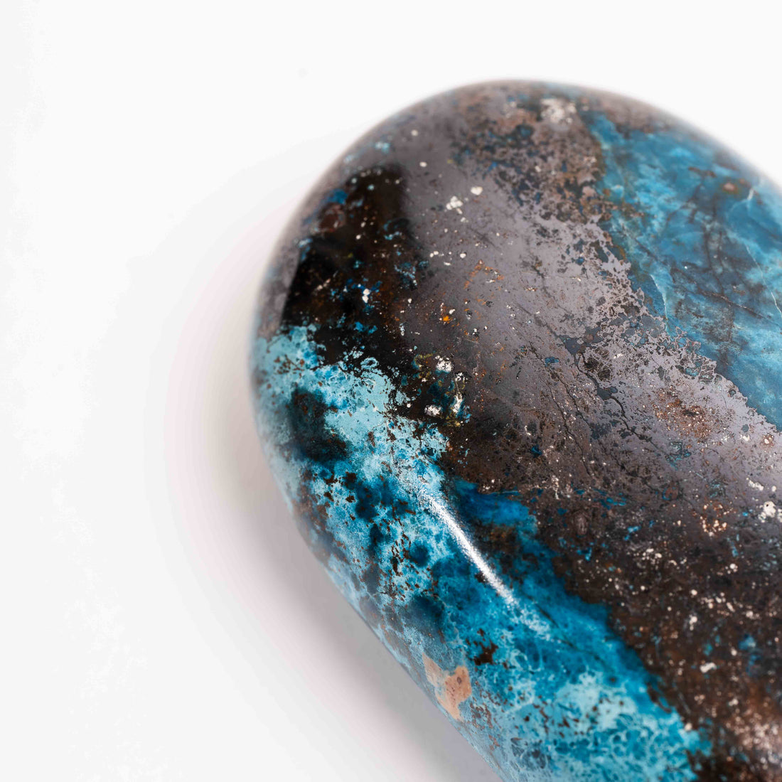 Shattuckite - Palm, Polished