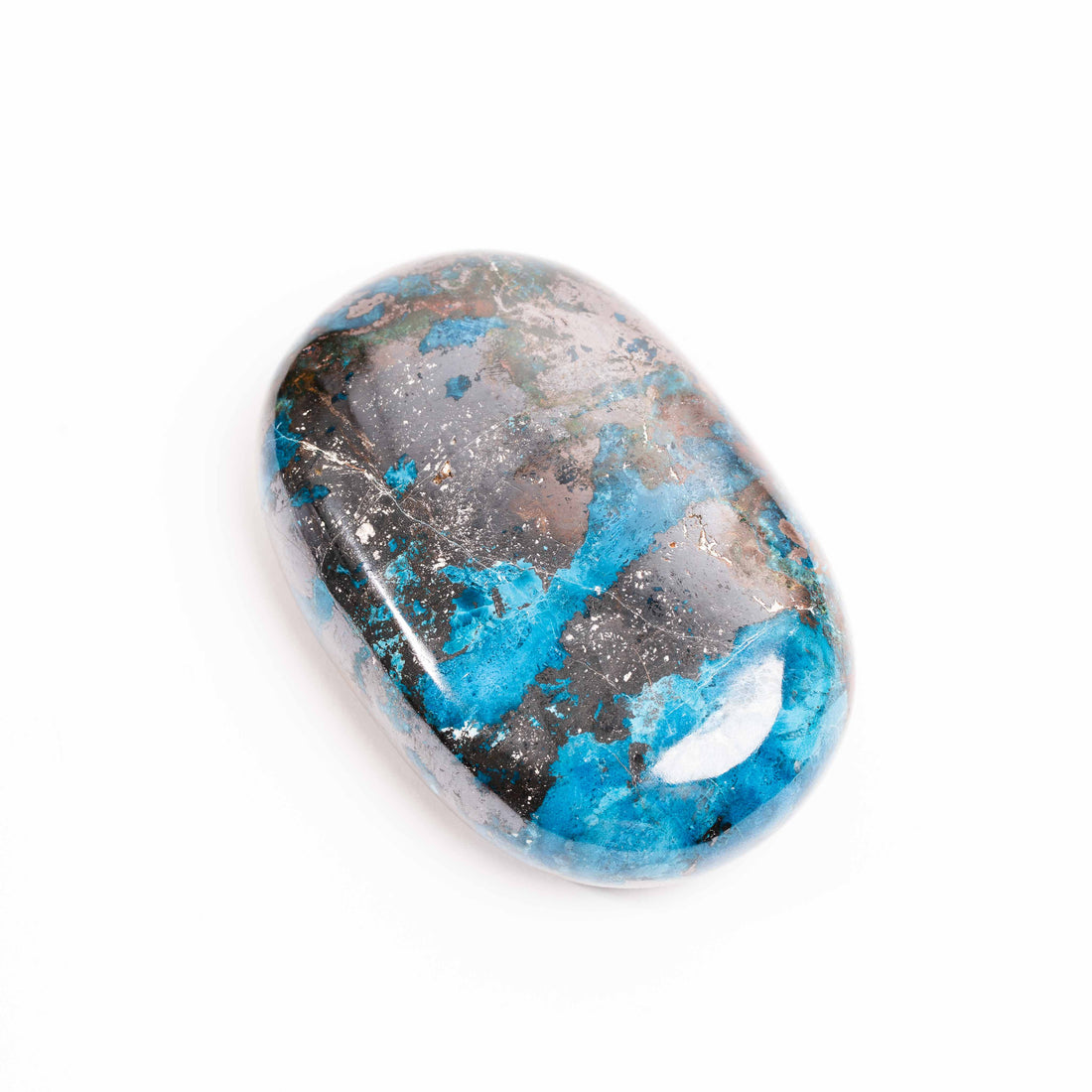 Shattuckite - Palm, Polished
