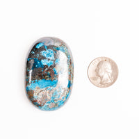Shattuckite - Palm, Polished