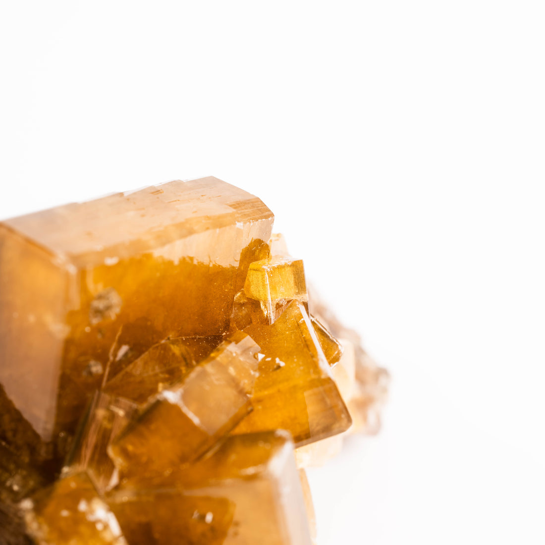 Yellow Barite on Fluorite - Bladed Cluster