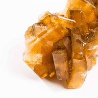 Yellow Barite on Fluorite - Bladed Cluster