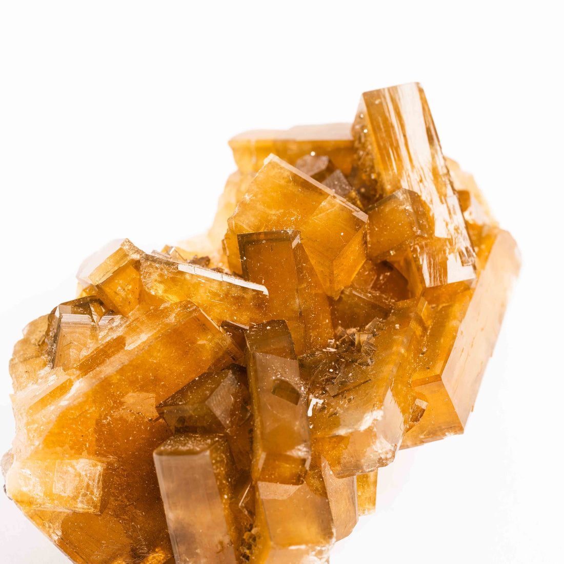Yellow Barite on Fluorite - Bladed Cluster