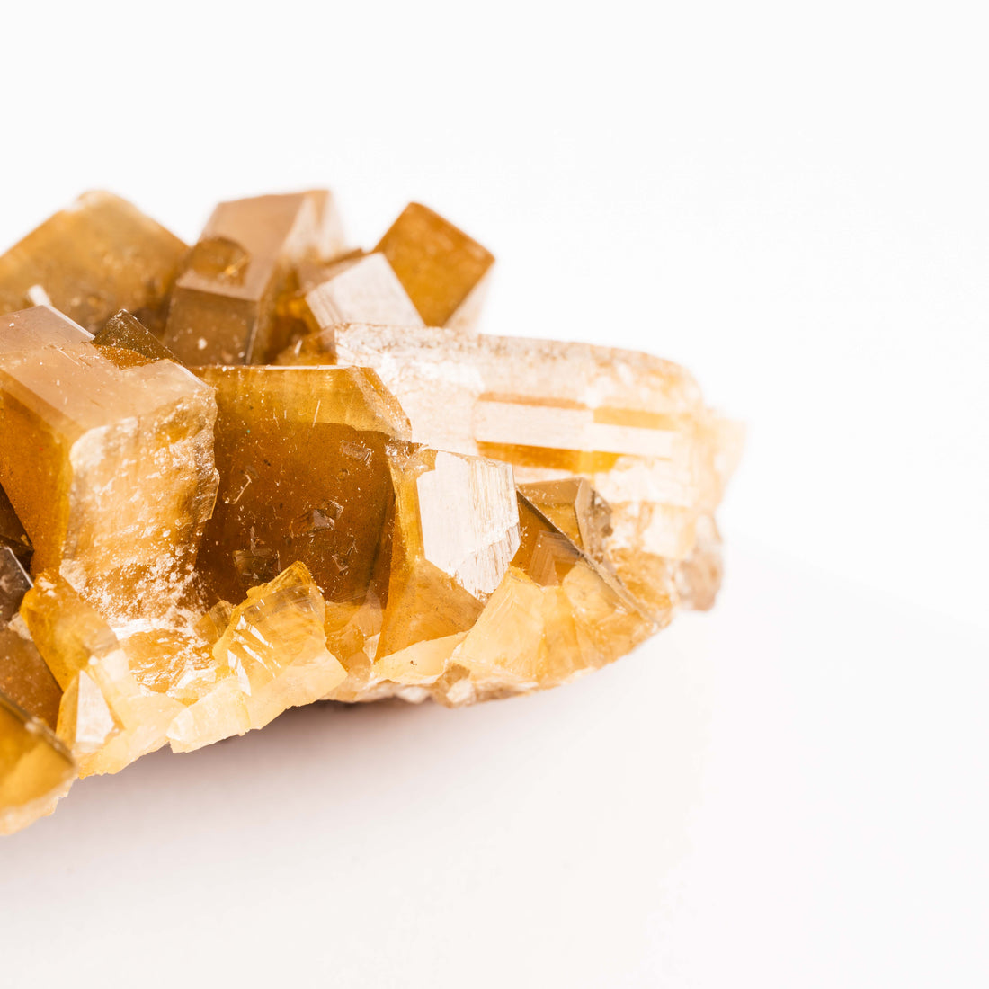 Yellow Barite on Fluorite - Bladed Cluster