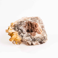 Yellow Barite on Fluorite - Bladed Cluster