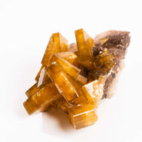 Yellow Barite on Fluorite - Bladed Cluster