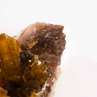 Yellow Barite on Fluorite - Bladed Cluster