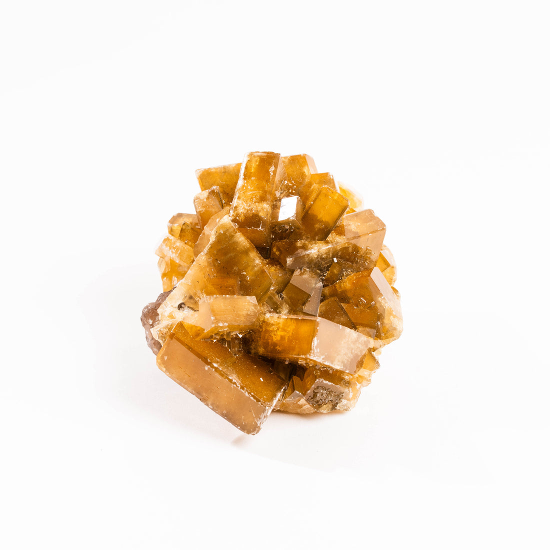 Yellow Barite on Fluorite - Bladed Cluster