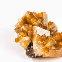 Yellow Barite on Fluorite - Bladed Cluster