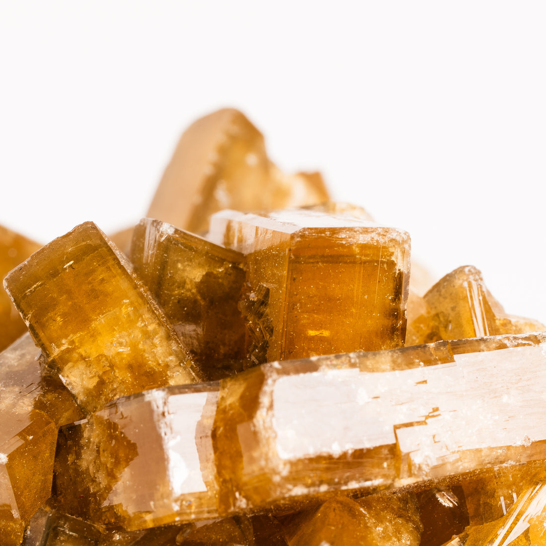 Yellow Barite on Fluorite - Bladed Cluster