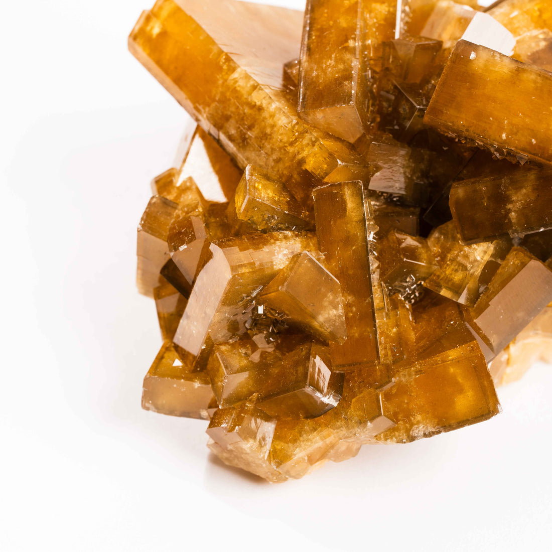 Yellow Barite on Fluorite - Bladed Cluster