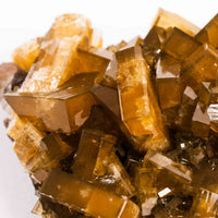 Yellow Barite on Fluorite - Bladed Cluster