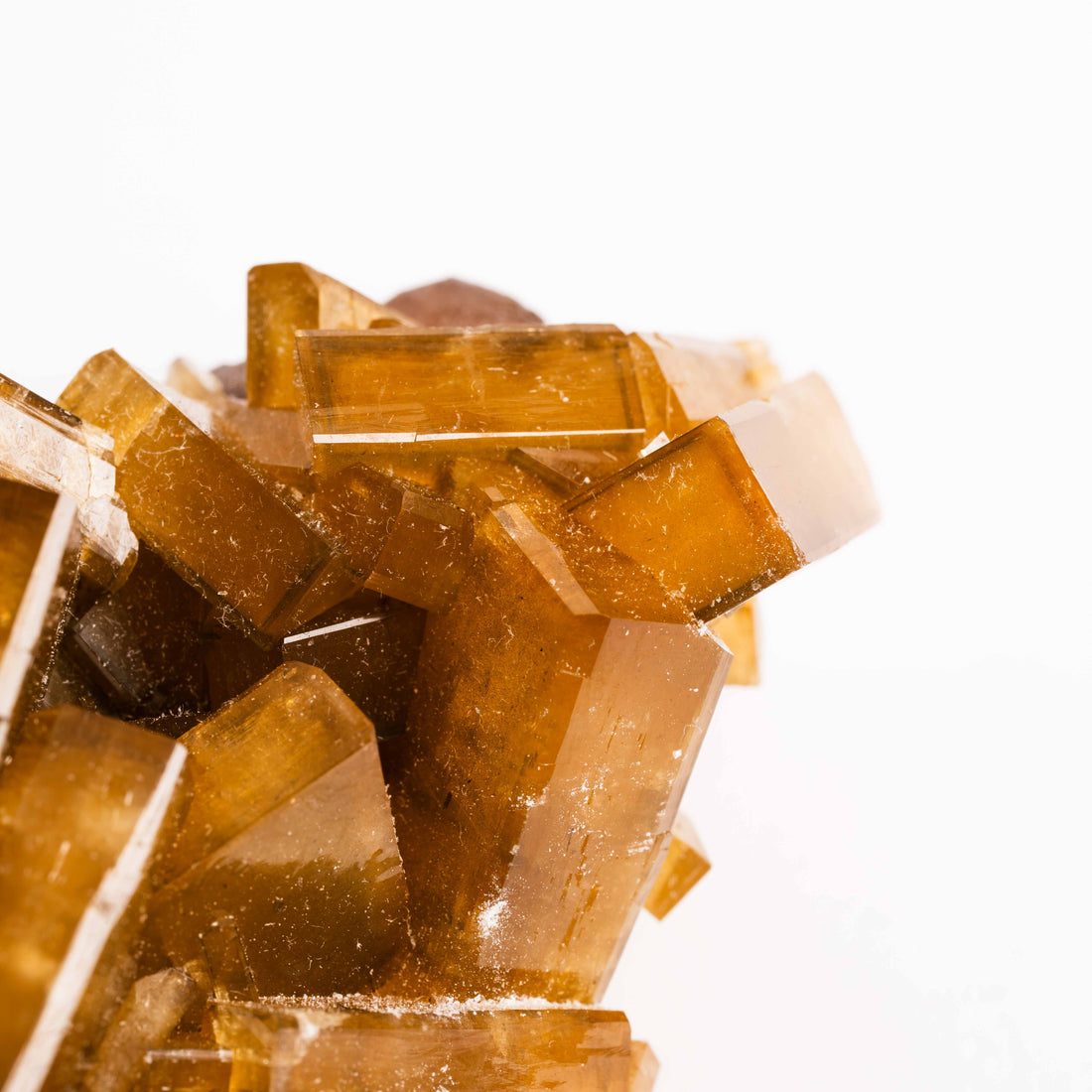 Yellow Barite on Fluorite - Bladed Cluster