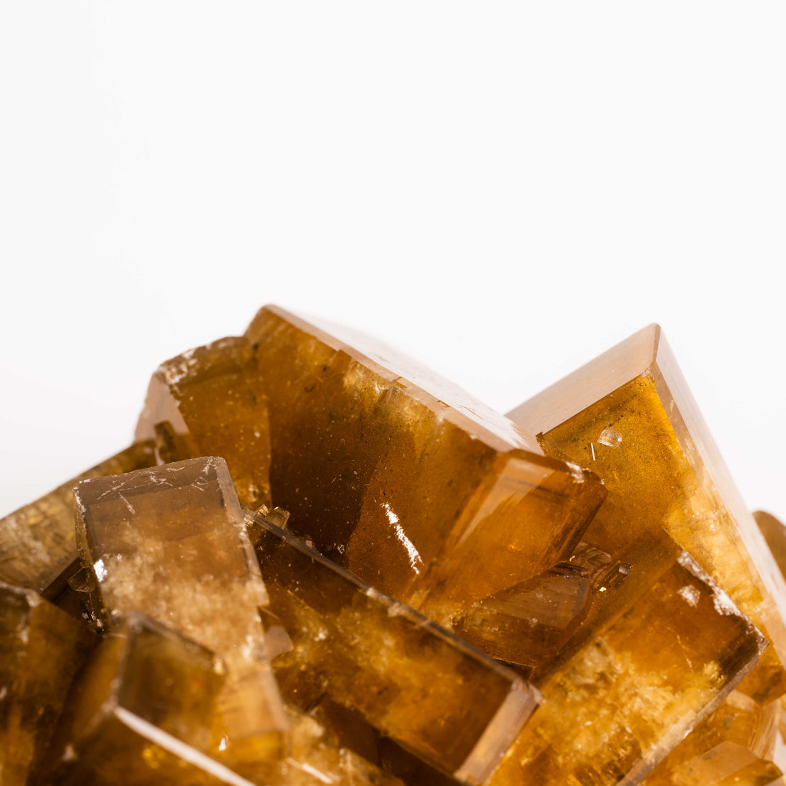 Yellow Barite on Fluorite - Bladed Cluster