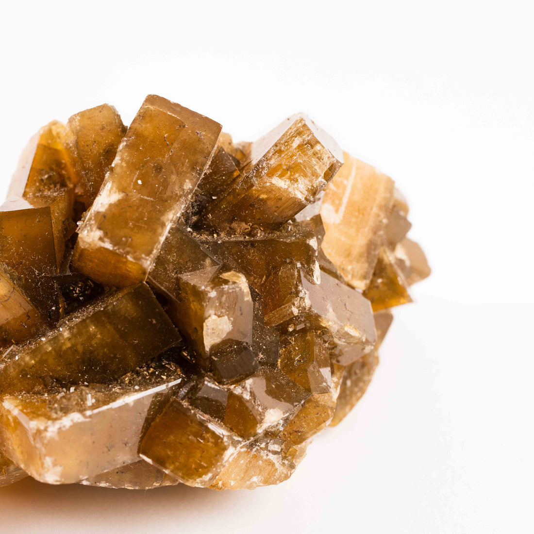 Yellow Barite on Fluorite - Bladed Cluster