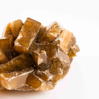 Yellow Barite on Fluorite - Bladed Cluster