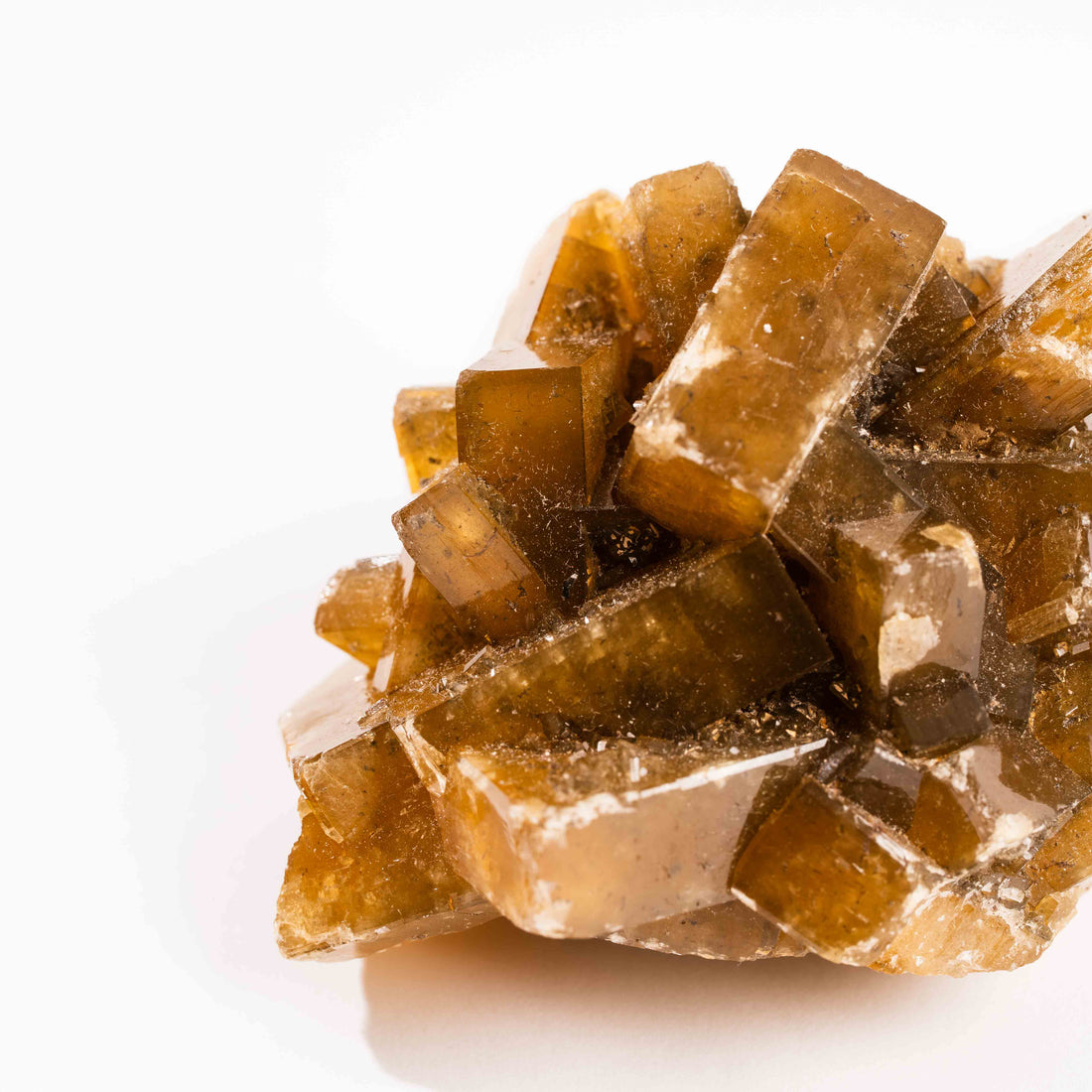 Yellow Barite on Fluorite - Bladed Cluster