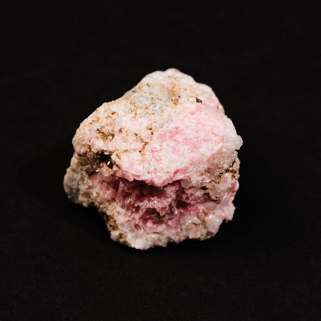 Rhodochrosite with Quartz and Fluorite