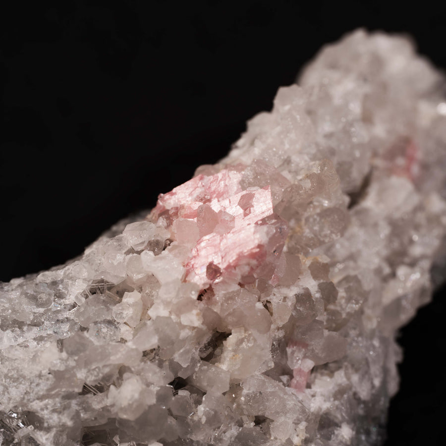 Rhodochrosite with Quartz and Fluorite