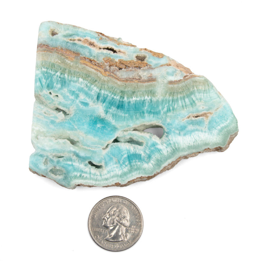 Aragonite - Blue, Polished Slate