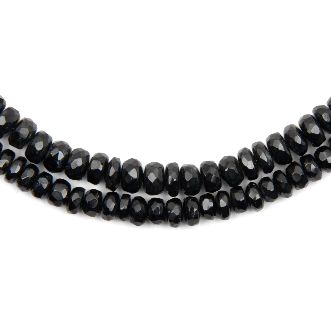 Tourmaline - Black, Beaded Necklace