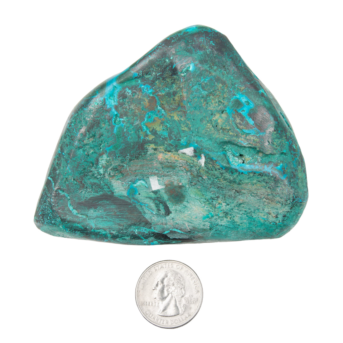 Chrysocolla, Cornetite, Malachite - Polished