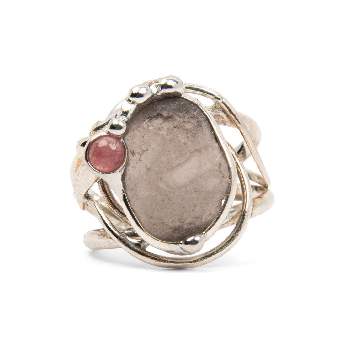 Colombianite & Pink Tourmaline- Ring