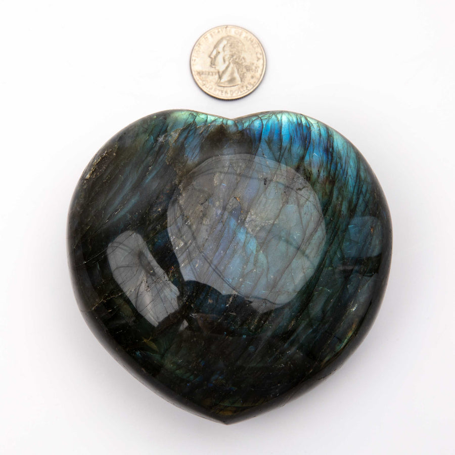 Labradorite - Heart, Polished