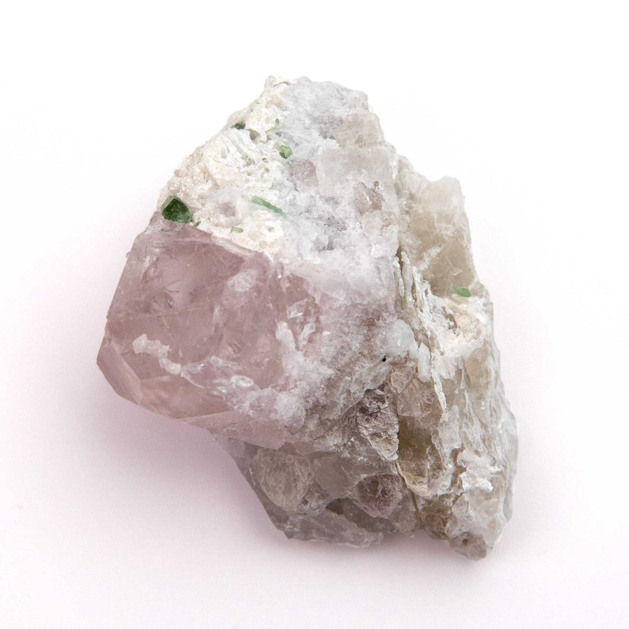 Beryl var. Morganite Terminated - w/ Cleavelendite, Quartz, Mica & Green Tourmaline