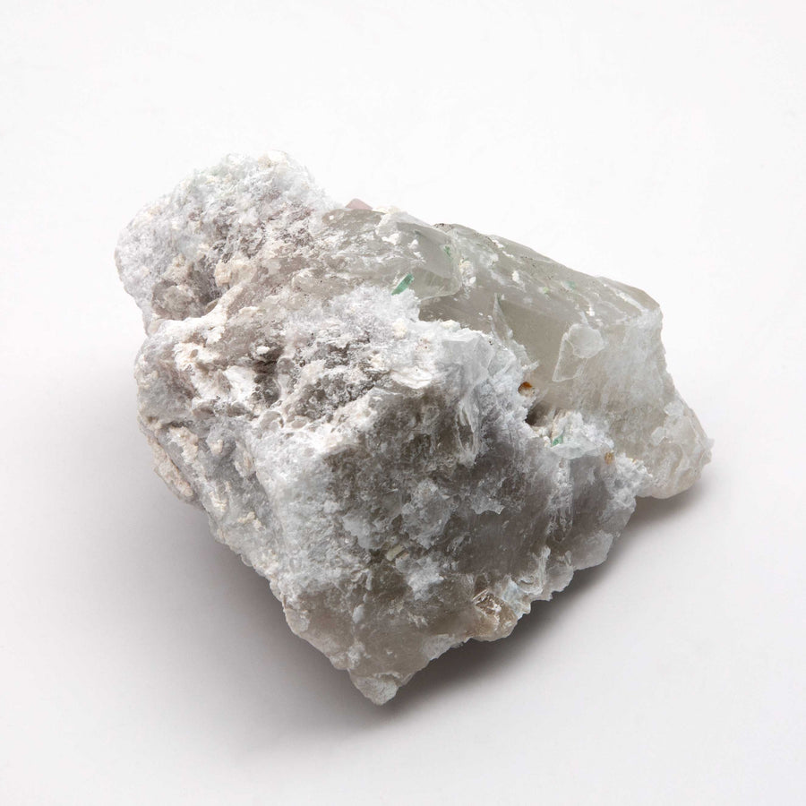 Beryl var. Morganite Terminated - w/ Green Tourmaline in Cleavelandite and Quartz