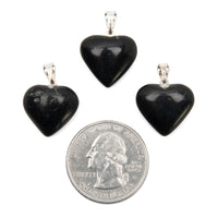 Obsidian, Black- Mini Heart Pendant
