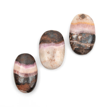 Aragonite - Pink, Palmstones, w/ Matrix