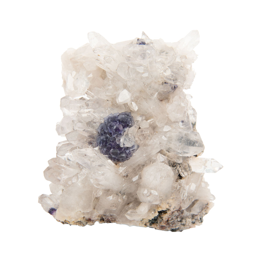 Pink Quartz w/ Fluorite