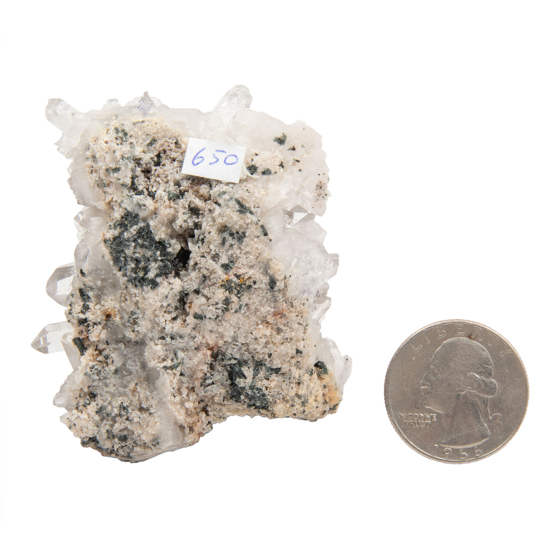 Pink Quartz w/ Fluorite