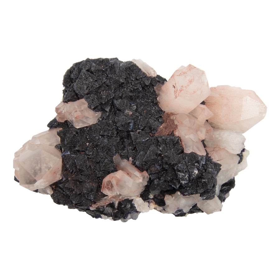 Pink Quartz w/ Fluorite