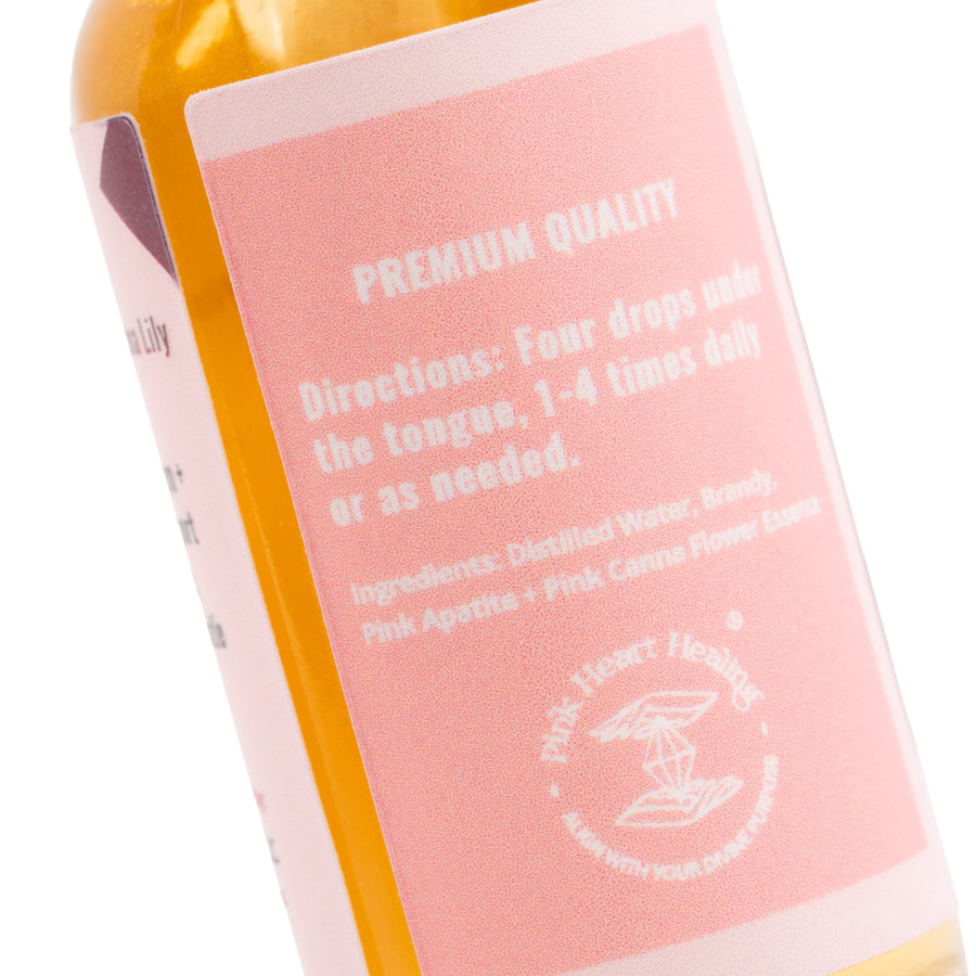 Pink Apatite & Pink Canna Lily Gem Elixir