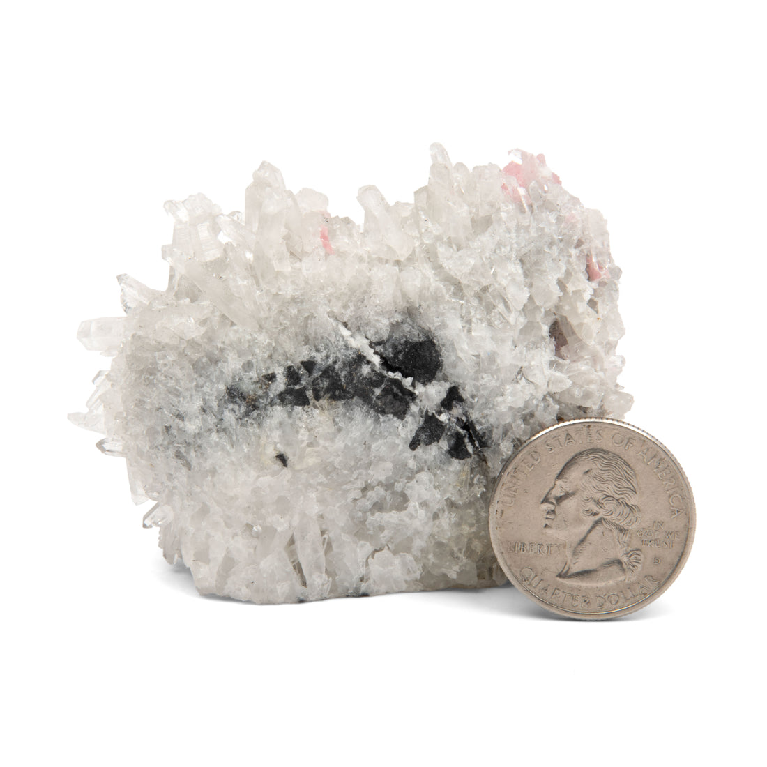 Quartz with Rhodochrosite