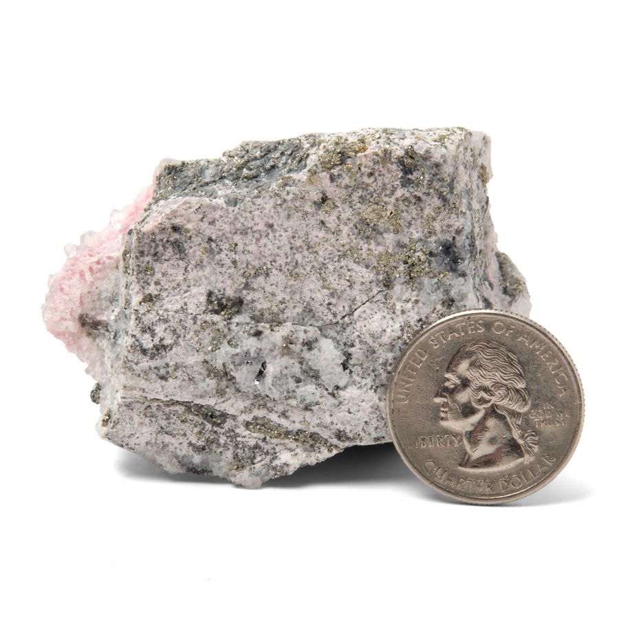 Rhodochrosite Specimen - with Quartz and Pyrite
