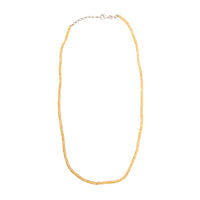 Sapphire - Orange - Yellow, Beaded Necklace