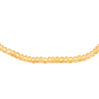 Sapphire - Orange - Yellow, Beaded Necklace