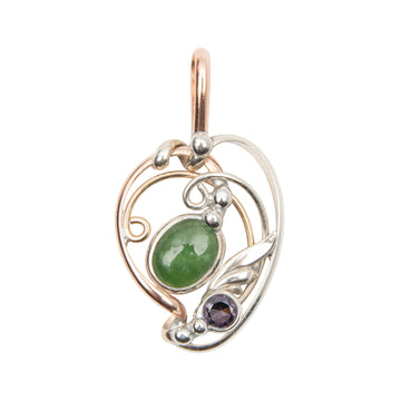 Jade & Amethyst - Pendant