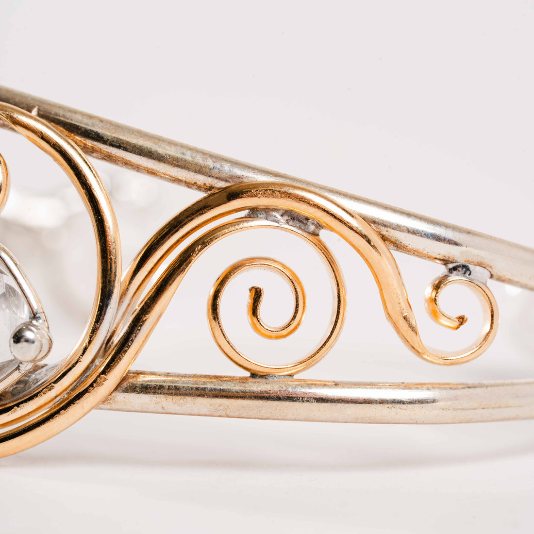 Herkimer Diamond, Crackle Quartz, and Rubellite- Bracelet