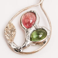 Verdite and Rubellite- Pendant