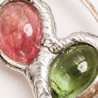 Verdite and Rubellite- Pendant