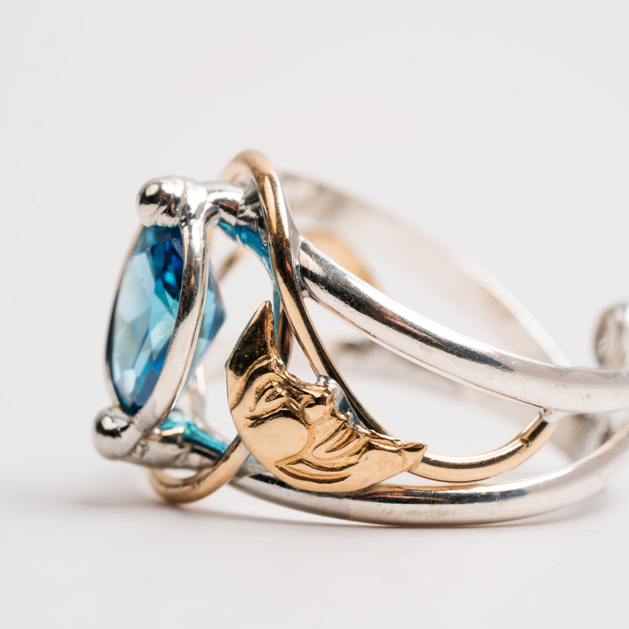 Topaz, Blue- Ring